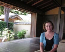 Jennifer Weber at Daishin-in temple in the Myoshin-ji temple complex, Kyoto, Japan 2011